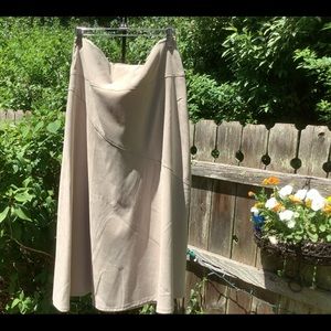 Faux suede maxi skirt